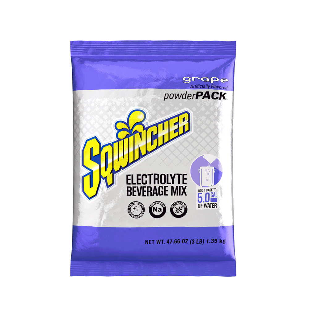 SQWINCHER 5 GALLON MIX GRAPE - Powder Packs